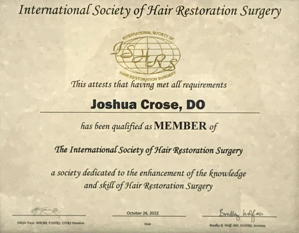 Is Your Hair Surgeon ISHRS Certified?